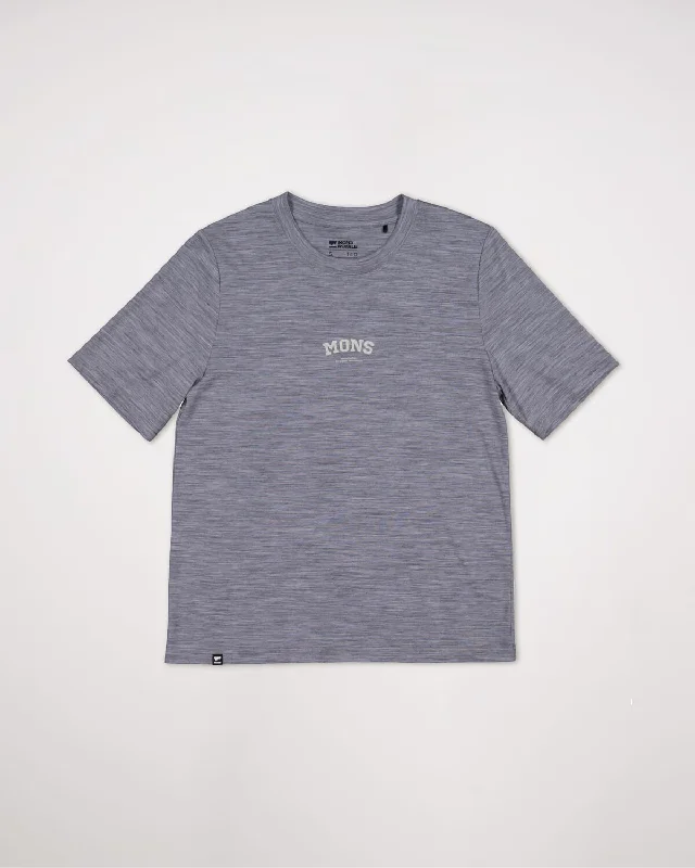 Icon Merino Air-Con Relaxed Tee - Grey Heather