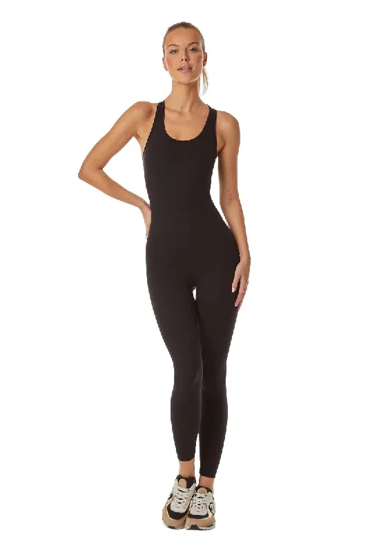 Noli Yoga Vixen Jumpsuit Matt Black