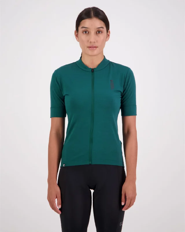 Roam Cargo Merino Shift Full Zip Tee - Evergreen