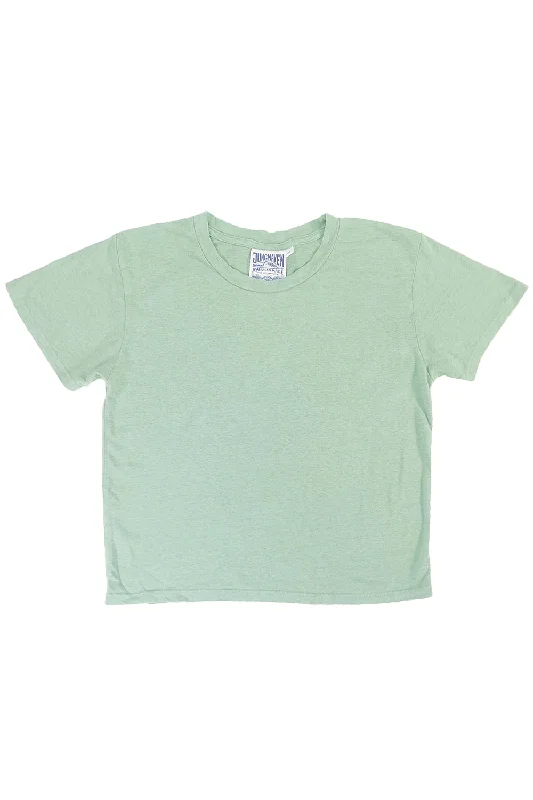 Seafoam Cropped Lorel Tee