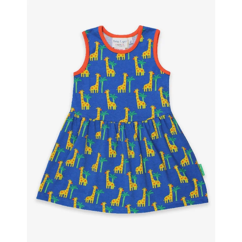 Giraffe Sleeveless Summer Dress - 1 Left Size 2-3 years