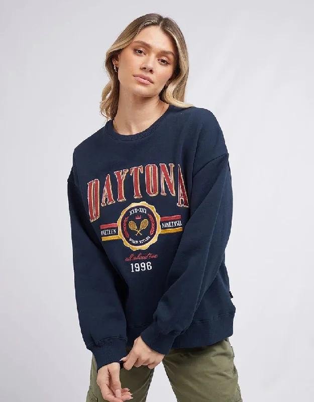 ALL ABOUT EVE DAYTONA SWEATER NAVY