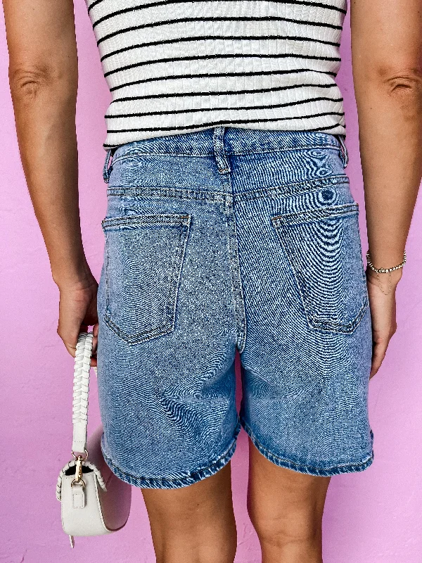 Berkeley Bermuda Denim Mom Shorts