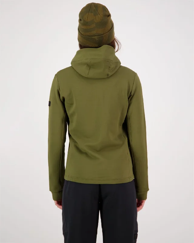 Arcadia Merino Fleece Hoody - Dark Olive