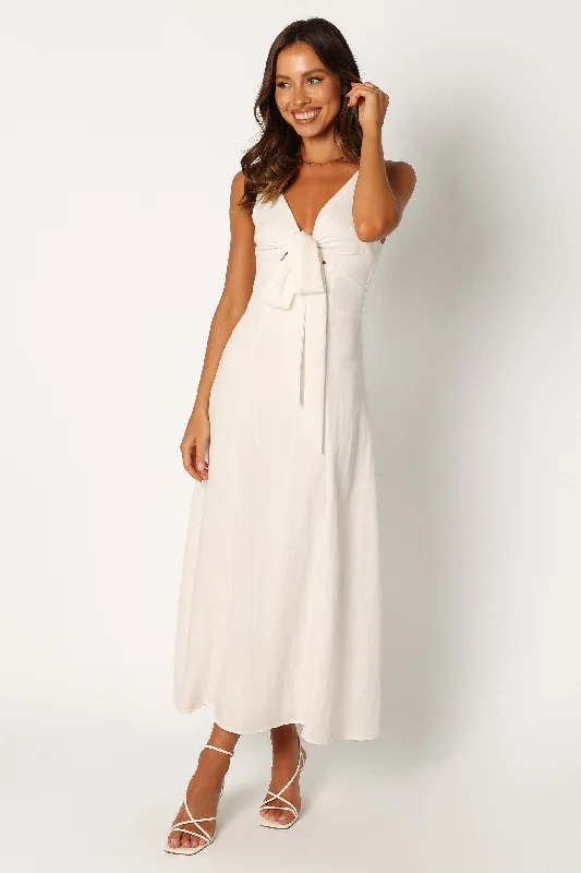 Archer Midi Dress - White