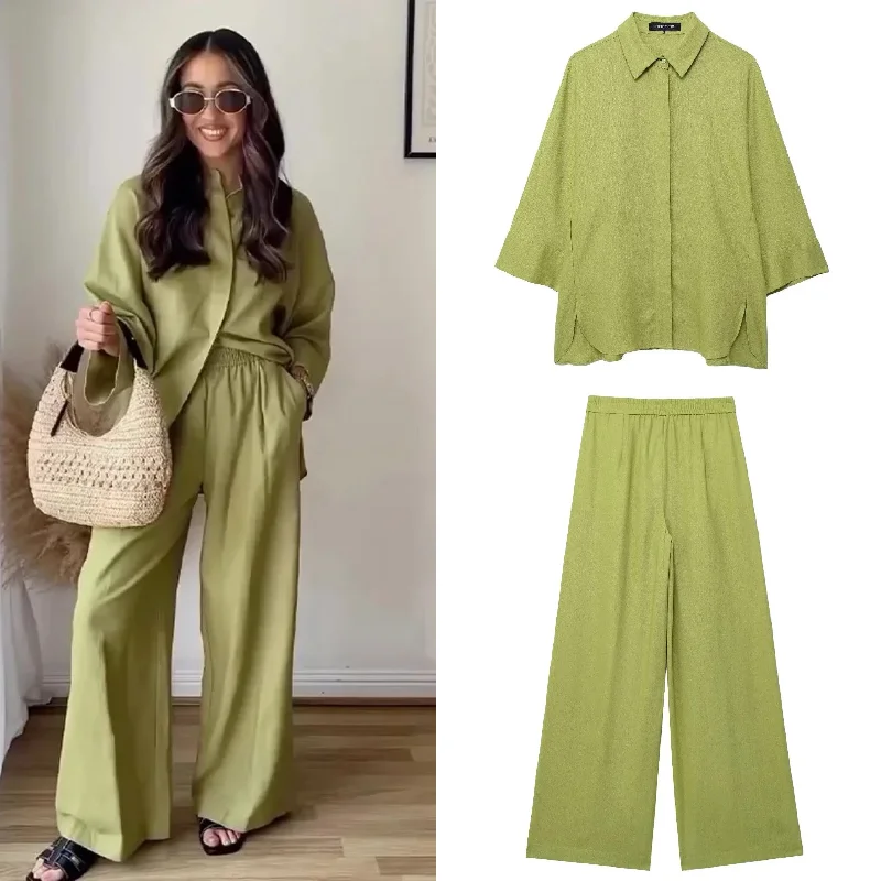 Bizo Summer 2 Pc Coord Set in Lime