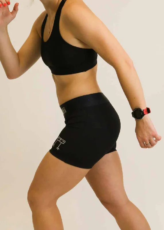 Women's Black 3"" Compression Shorts