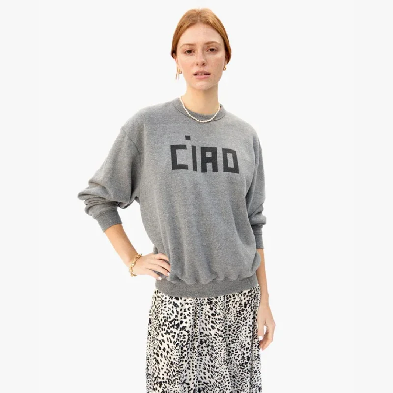 ""Ciao"" Oversized Sweatshirt (Grey)