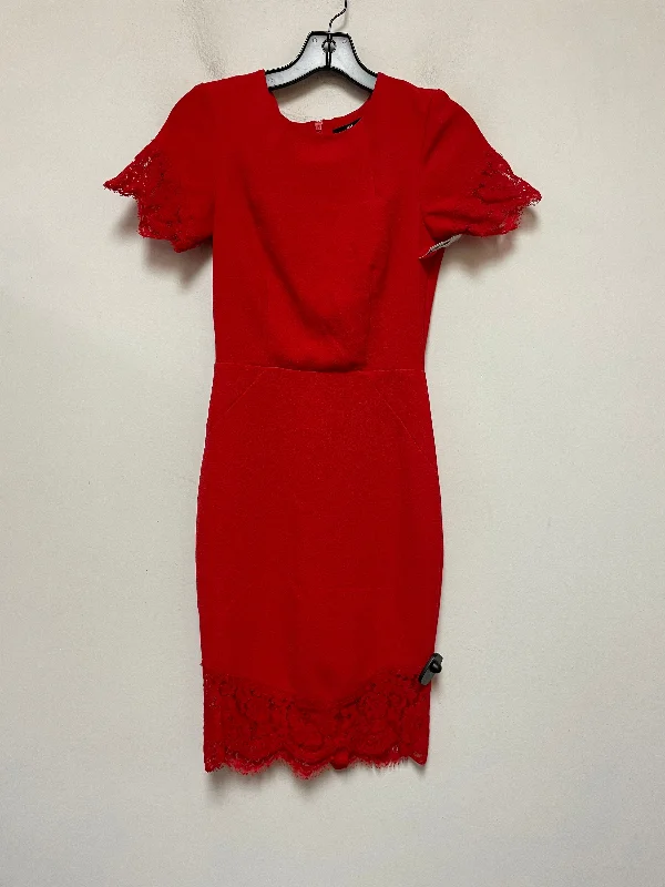 Dress Casual Short By H&m In Red, Size: Xs