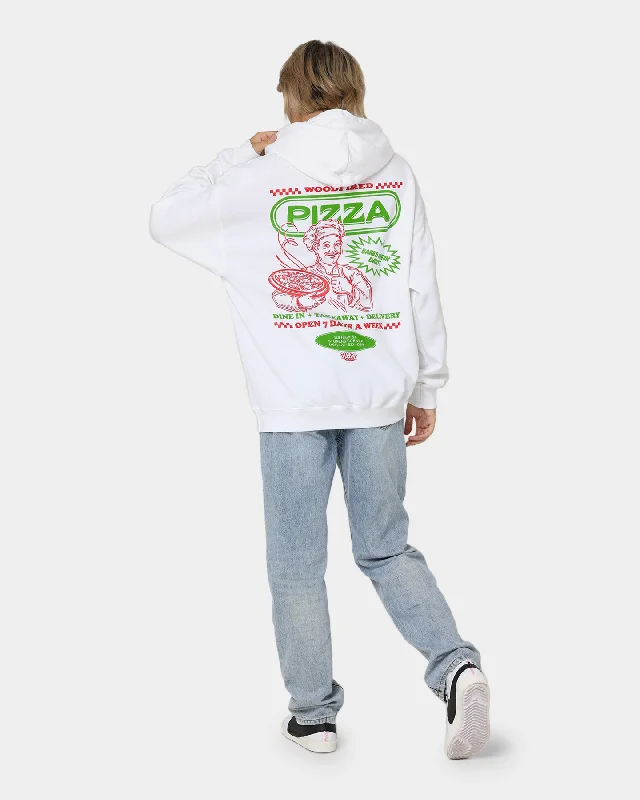 Goat Crew Pizza Shop Hoodie White