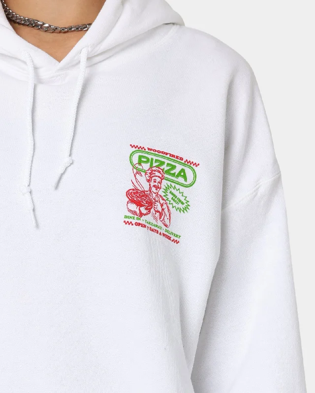 Goat Crew Pizza Shop Hoodie White