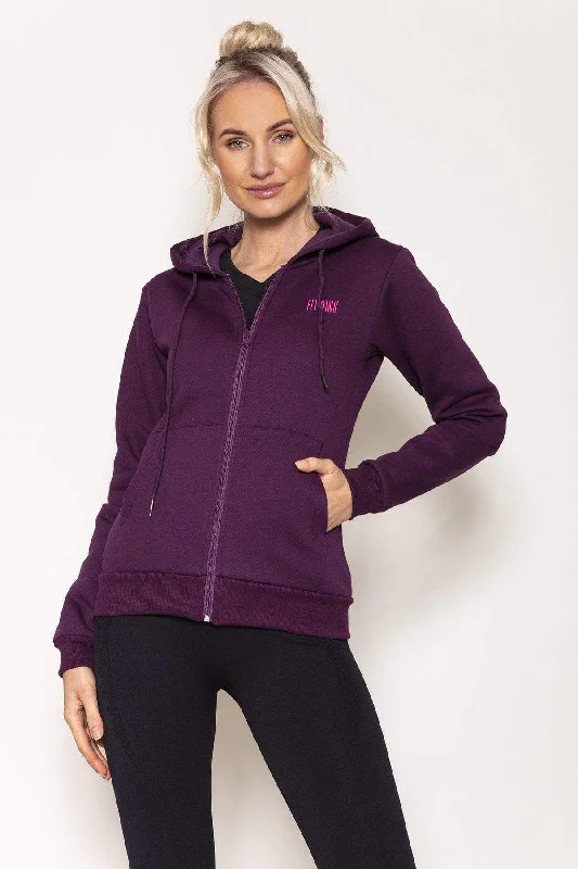 Hoodie in Mulberry