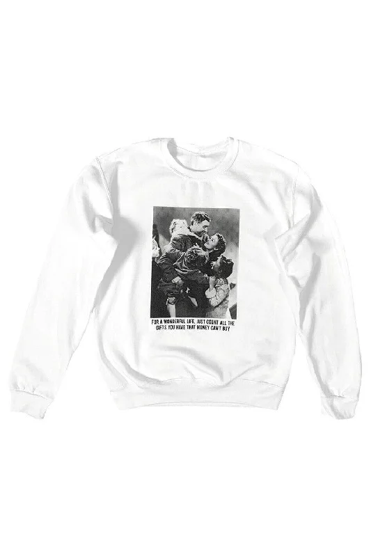 It's A Wonderful Life Sweatshirt in White