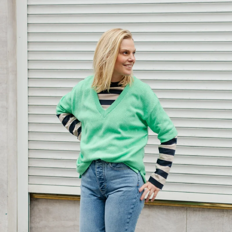 LAST ONE in XS - Davinjaa Soft Knitted Jumper - Bright Lime