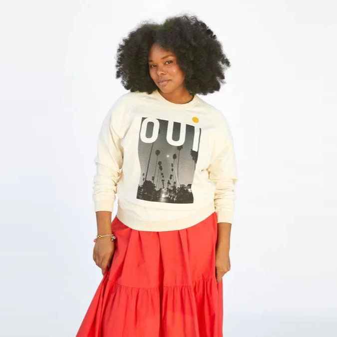 Thierry Palm Oui Sweatshirt (Cream)