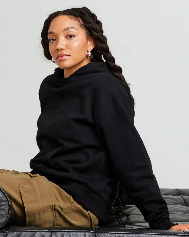 Recycled Fleece Hoodie (Black)