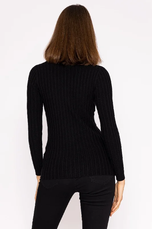 Rib Knit Top in Black