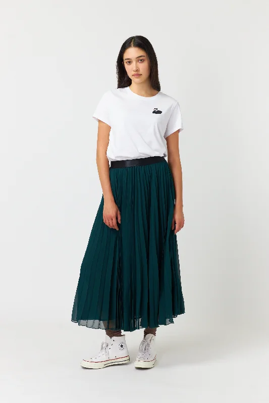 Sylvester Billowy Pleated Skirt Forest