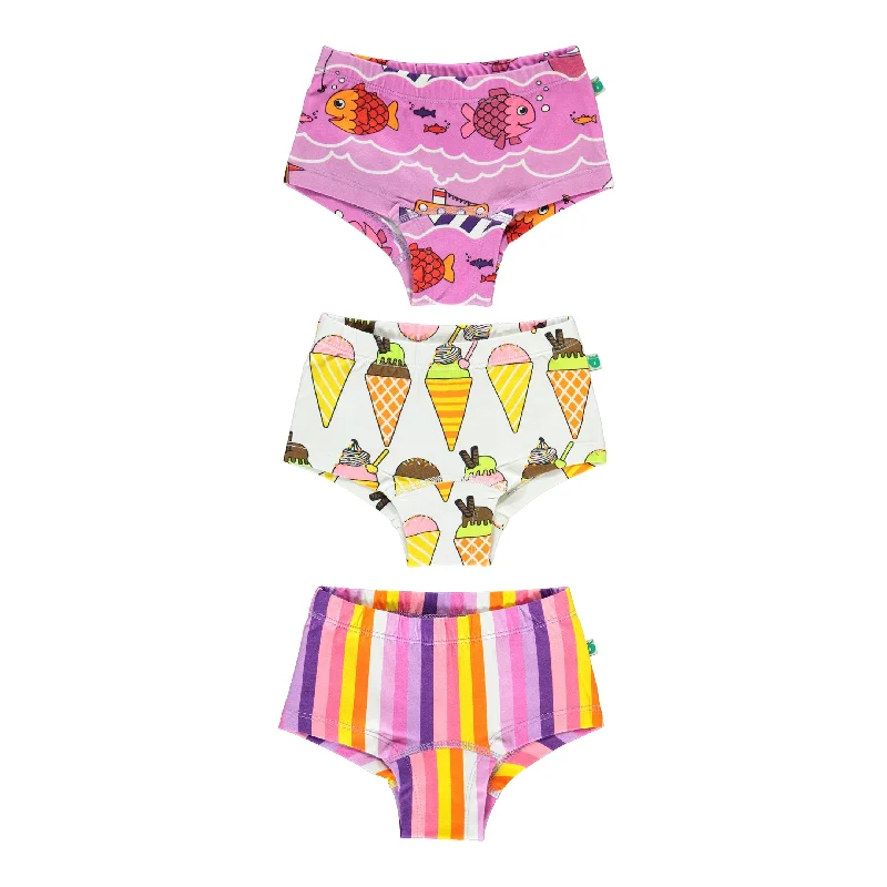 Violet Tulle 3-Pack Brief Set