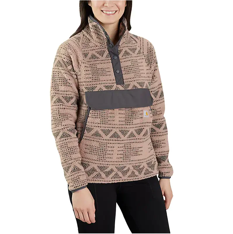 Warm Taupe Geo Aztec / X-Small