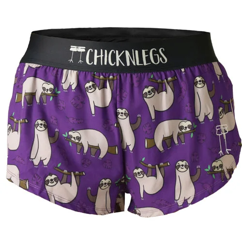 Women's Sloths 1.5"" Split Shorts