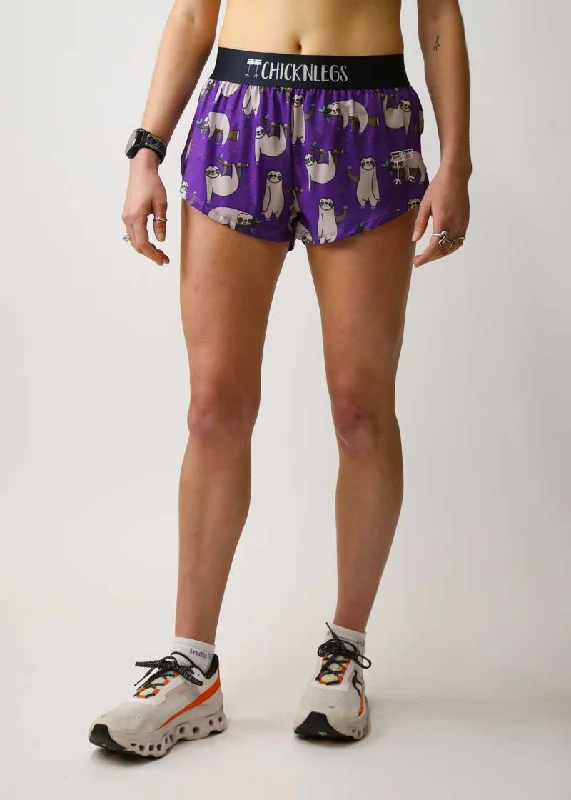 Women's Sloths 1.5"" Split Shorts