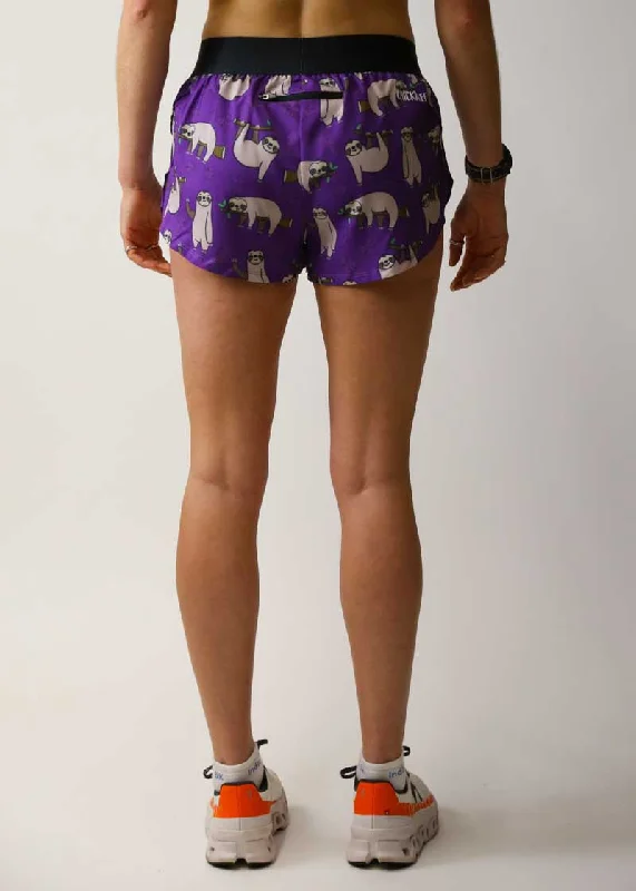 Women's Sloths 1.5"" Split Shorts