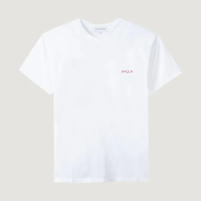 ""Amour"" Unisex Popincourt T-Shirt (White)