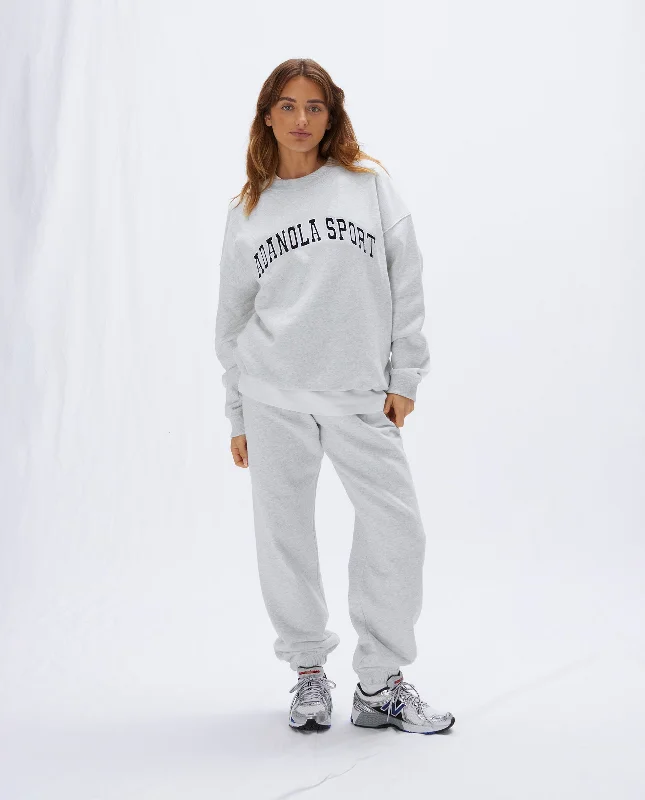 AS Oversized Sweatshirt - Light Grey Melange