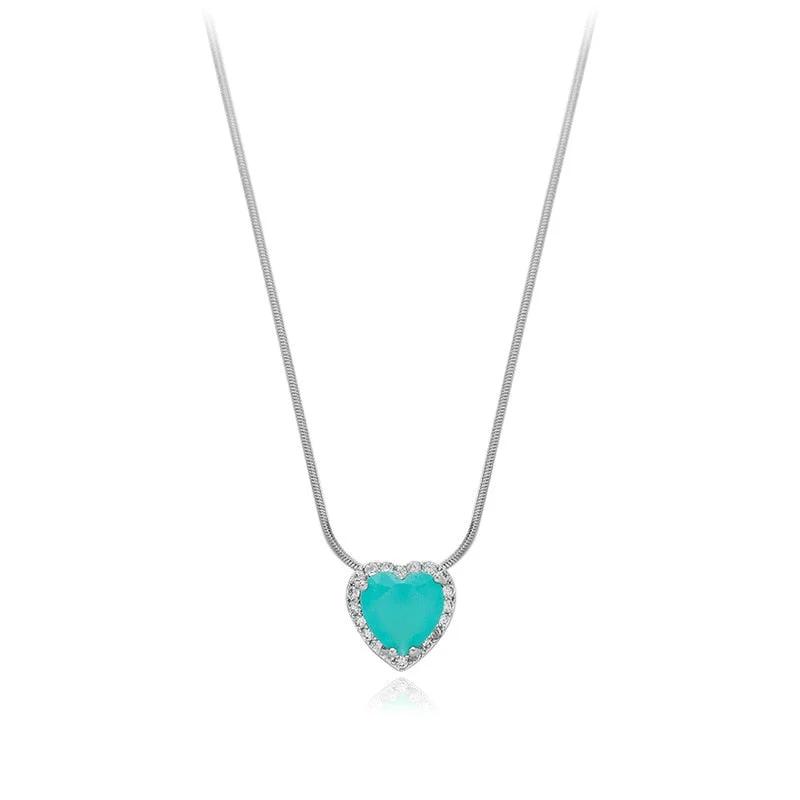 BlueDiamond-Titanic Heart of Ocean Blue Heart Pendant