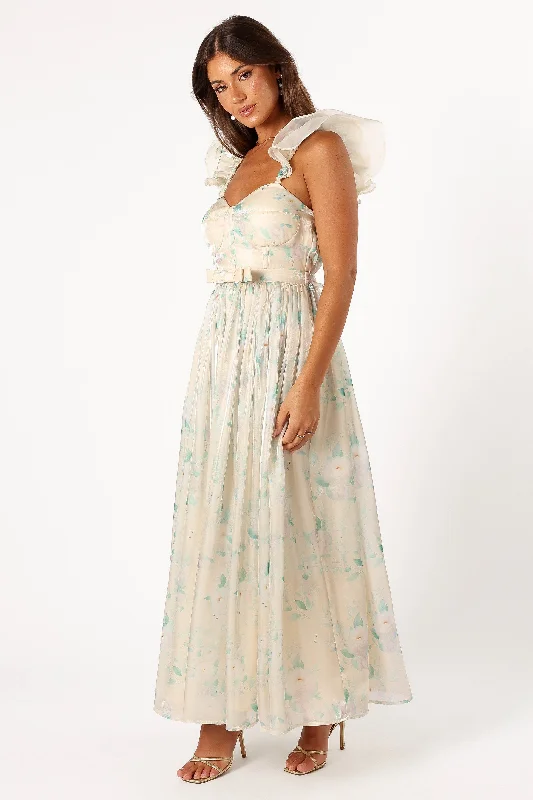 Freesia Maxi Dress - Cream