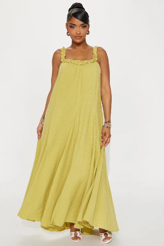 Heide Maxi Dress - Lime