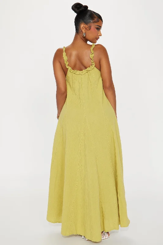 Heide Maxi Dress - Lime