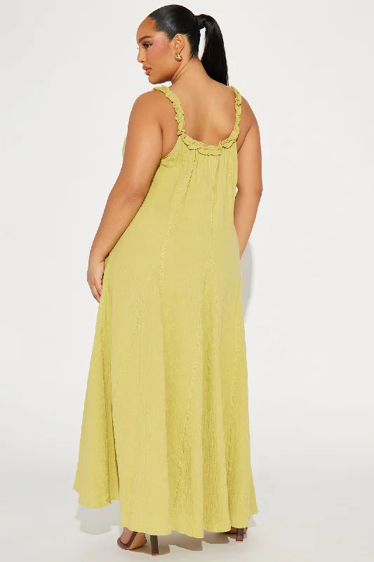 Heide Maxi Dress - Lime