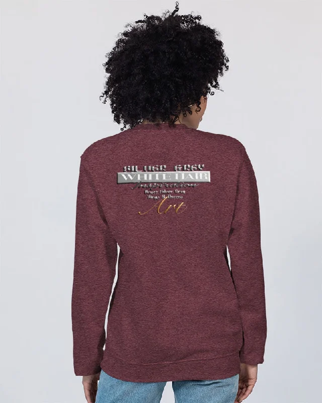 Promoting black women with silver grey hair Unisex Sweatshirt | Champion