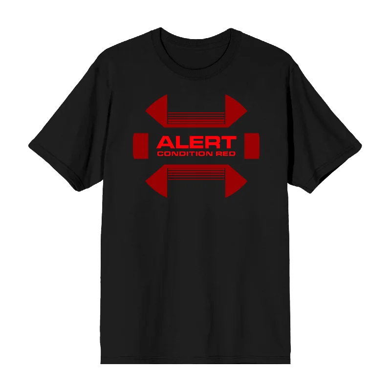 Enterprise Red Alert Black Tee