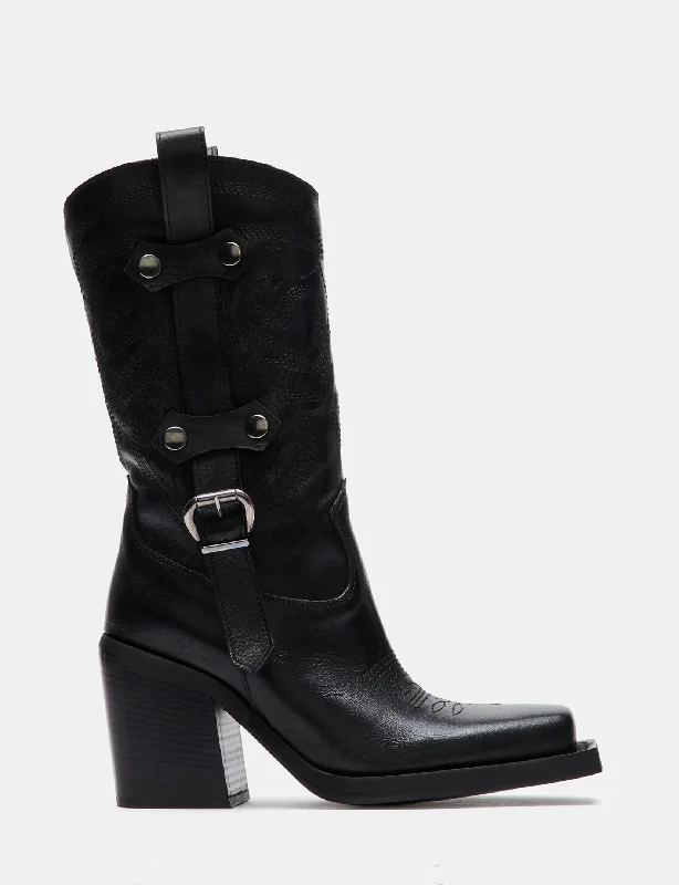 Jerica Boot, Black Leather