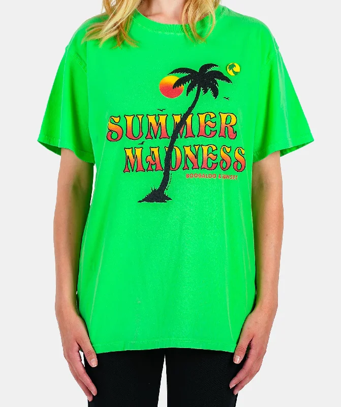 Tee shirt trucker neon green ""MADNESS""