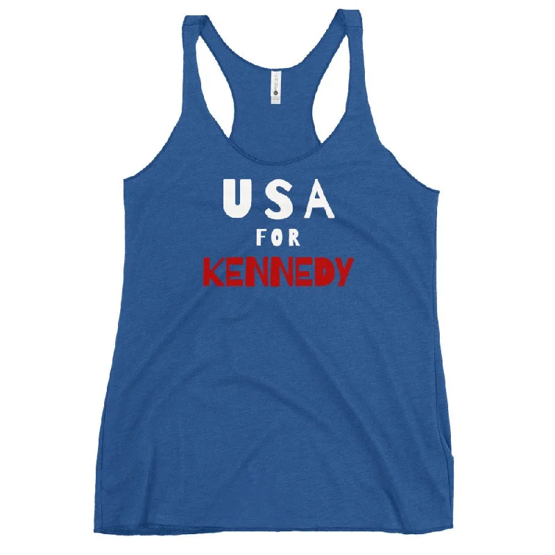 USA for Kennedy Women's Racerback Tank