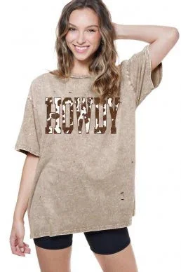 Zutter Howdy Vintage Distressed Tee